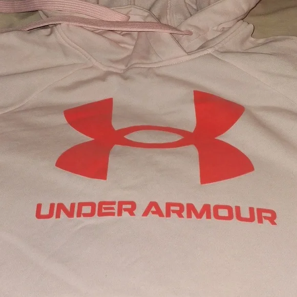 Under Armour Pink Classic Logo Hoodie - Picture 3 of 9